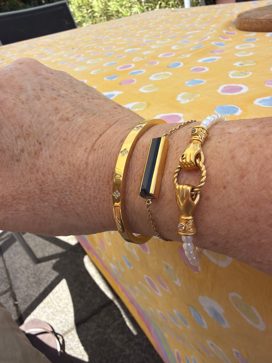 Customer photo review of Clover Bangle Slim