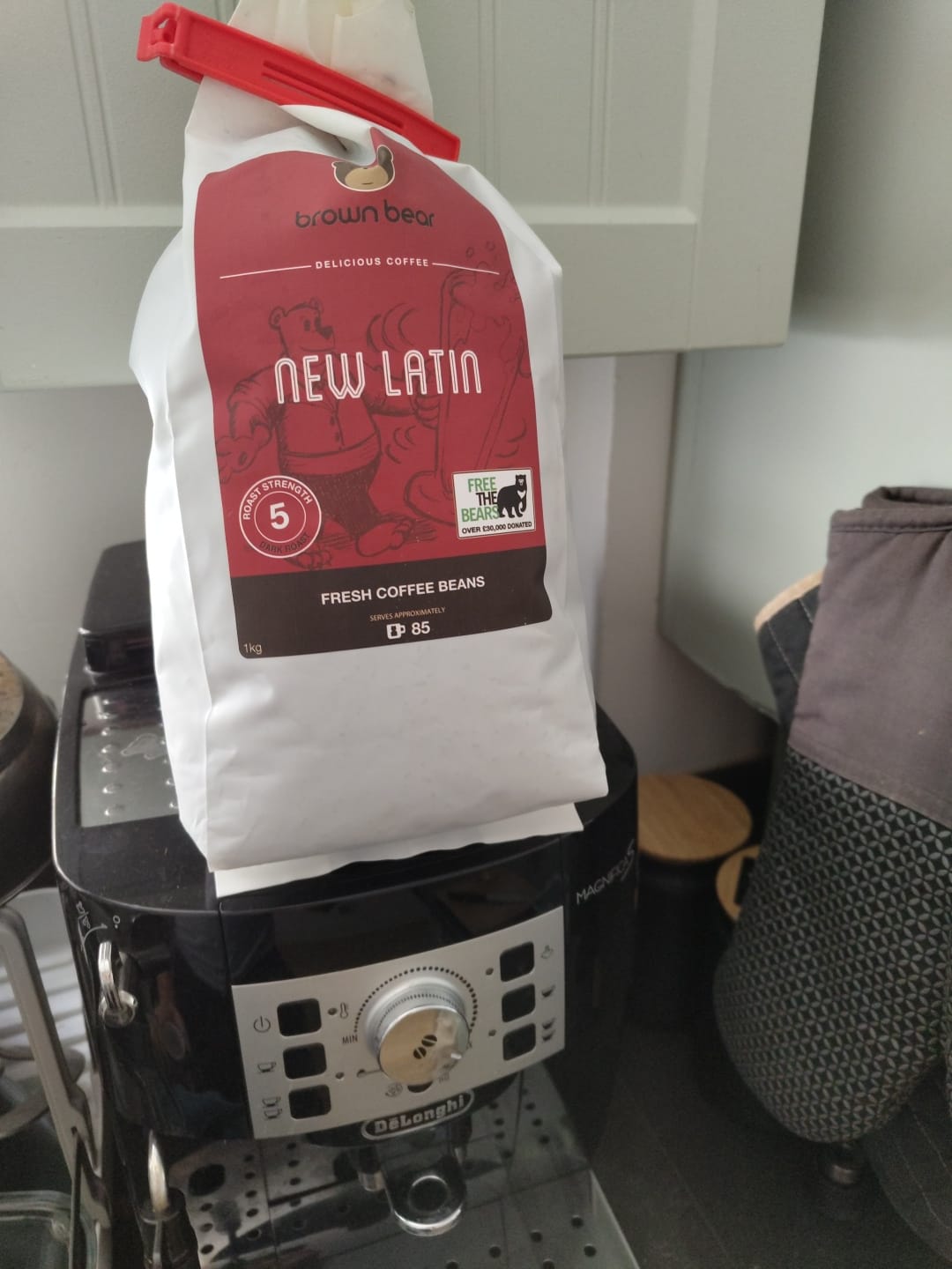 Customer photo review of Strong Dark Roast Coffee - New Latin - Strength 5