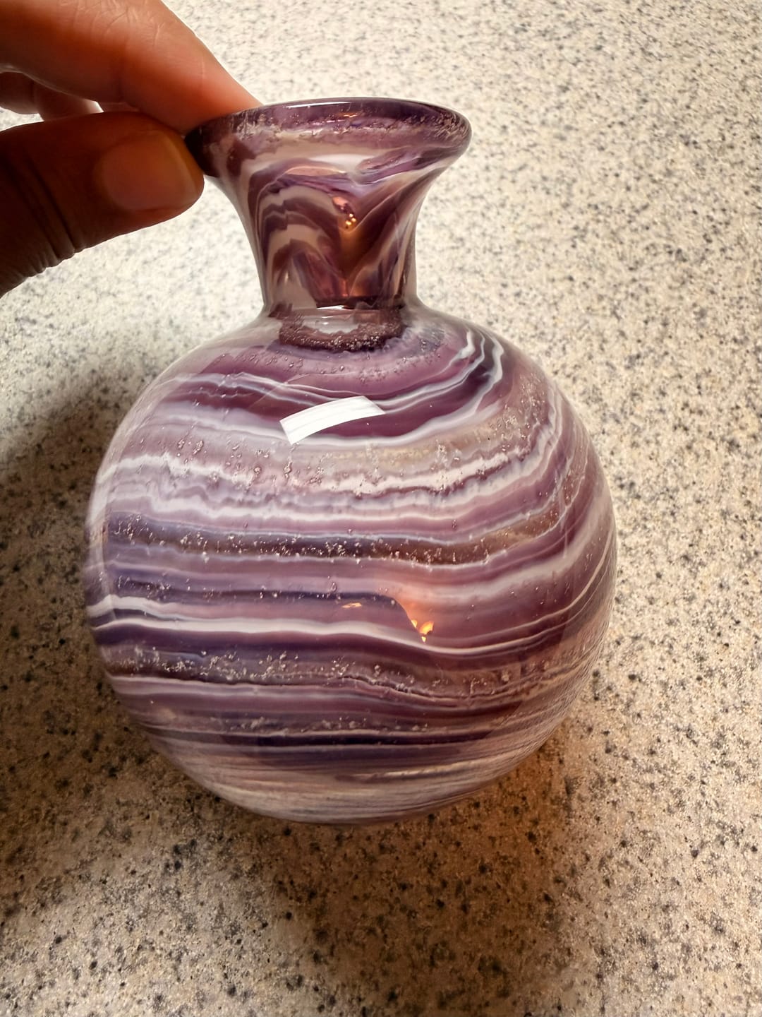Customer photo review of Bud Vase with Cremation Ashes