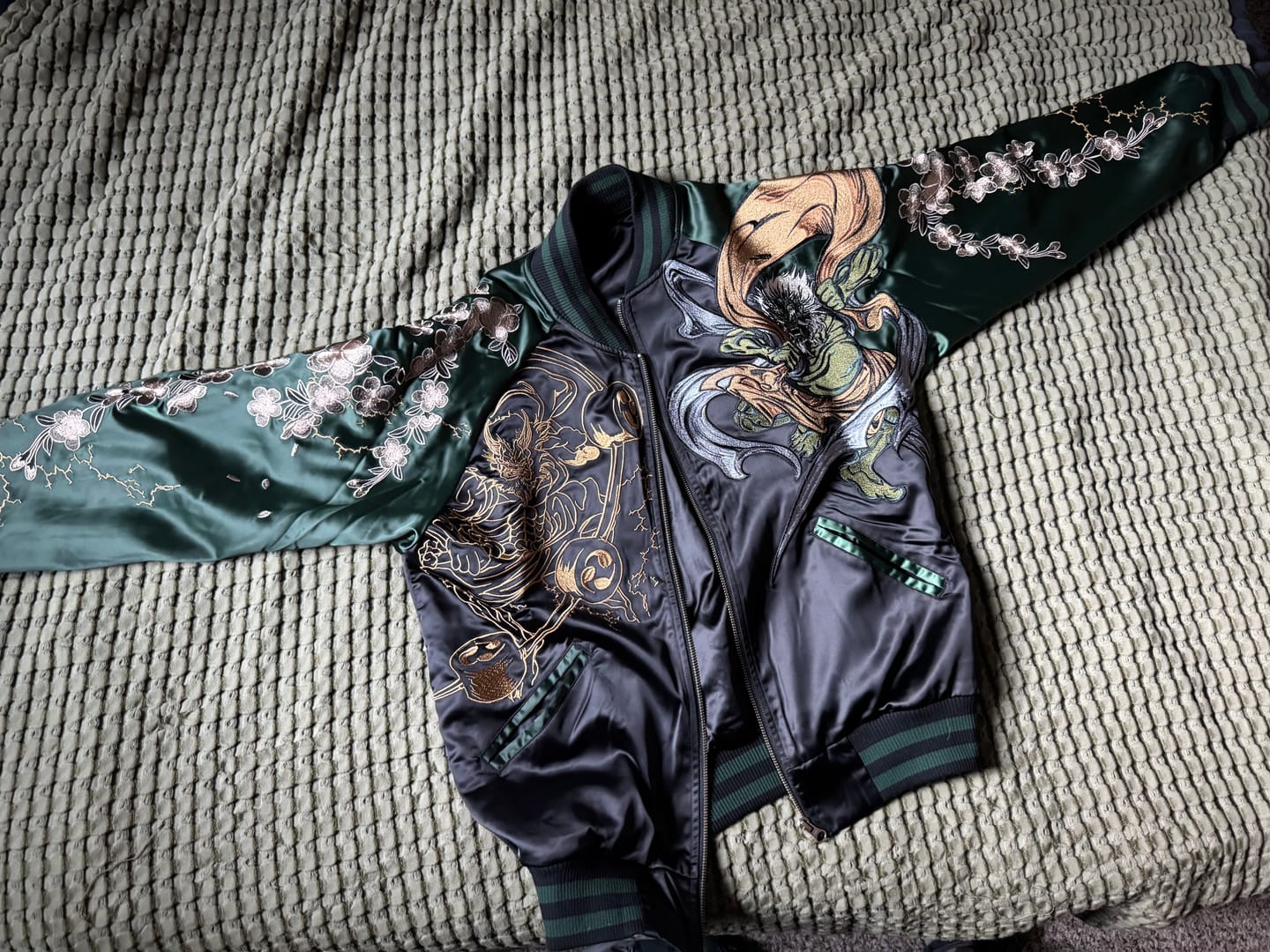 Customer photo review of Raijin & Fujin Sukajan Souvenir Jacket