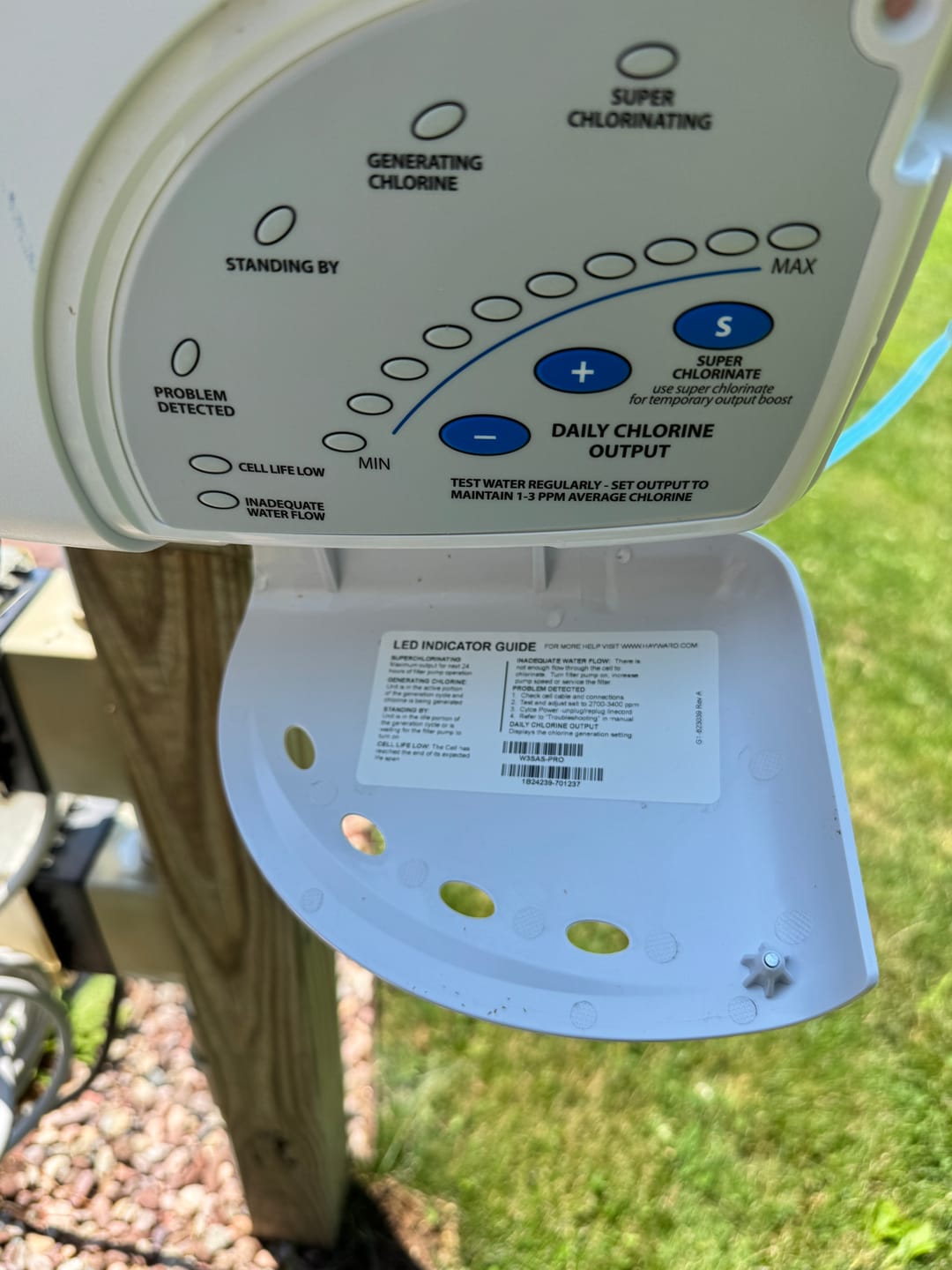 Customer photo review of Hayward Salt & Swim Power Supply | W3SAS-PRO