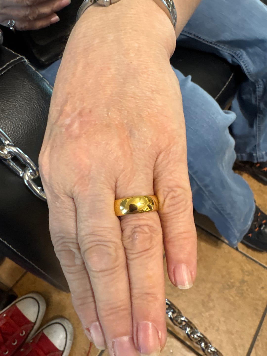 Customer photo review of High Polished Yellow Gold - 8mm