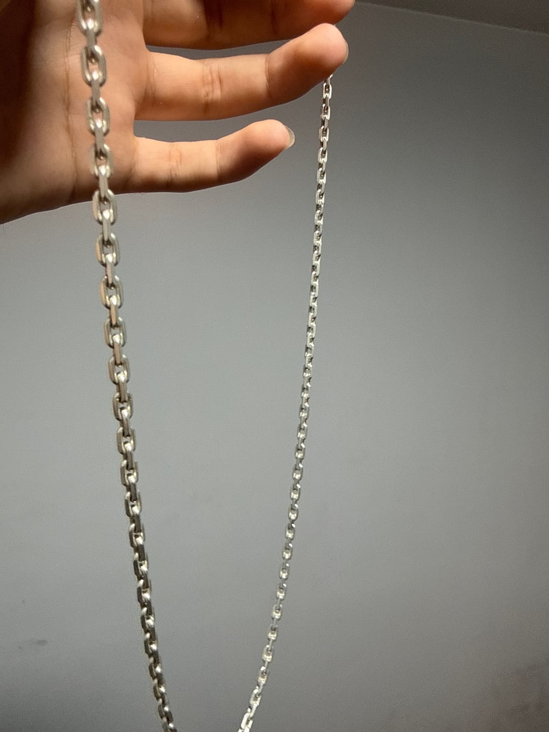 Customer photo review of Cadena Forcet de Plata 950 para Hombre 3mm