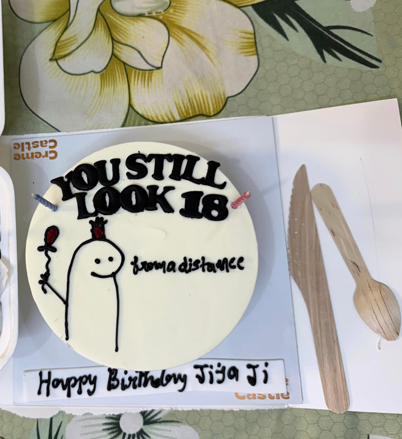 Customer photo review of Teenager Meme Cake