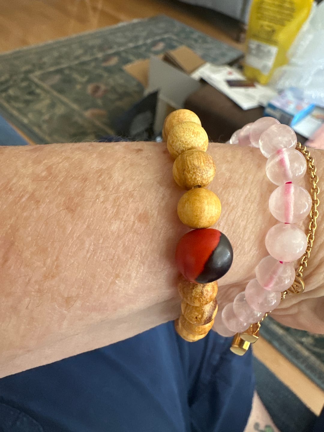 Customer photo review of Palo Santo and Huayruro Bracelet | 100% Sustainable