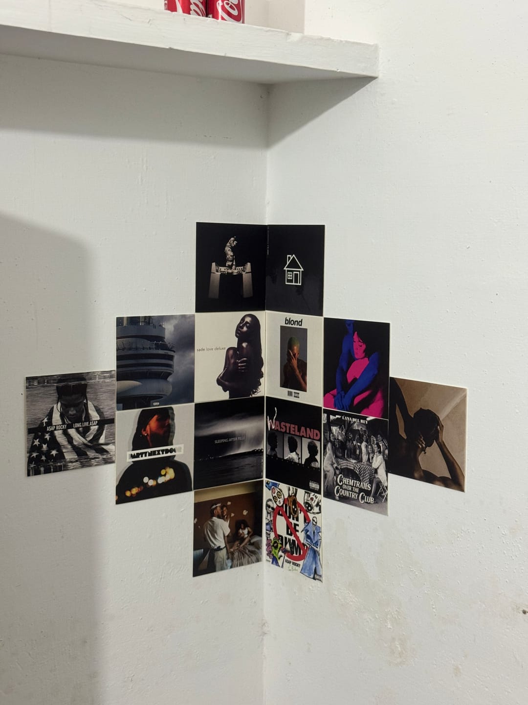 Customer photo review of CUSTOM ALBUM COVER PRINTS - WALL COLLAGE POSTERS