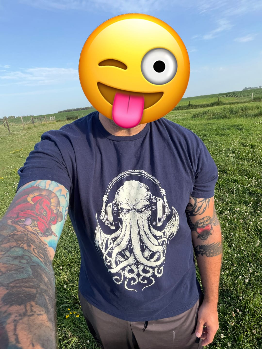 Customer photo review of The Deep Riff T-Shirt