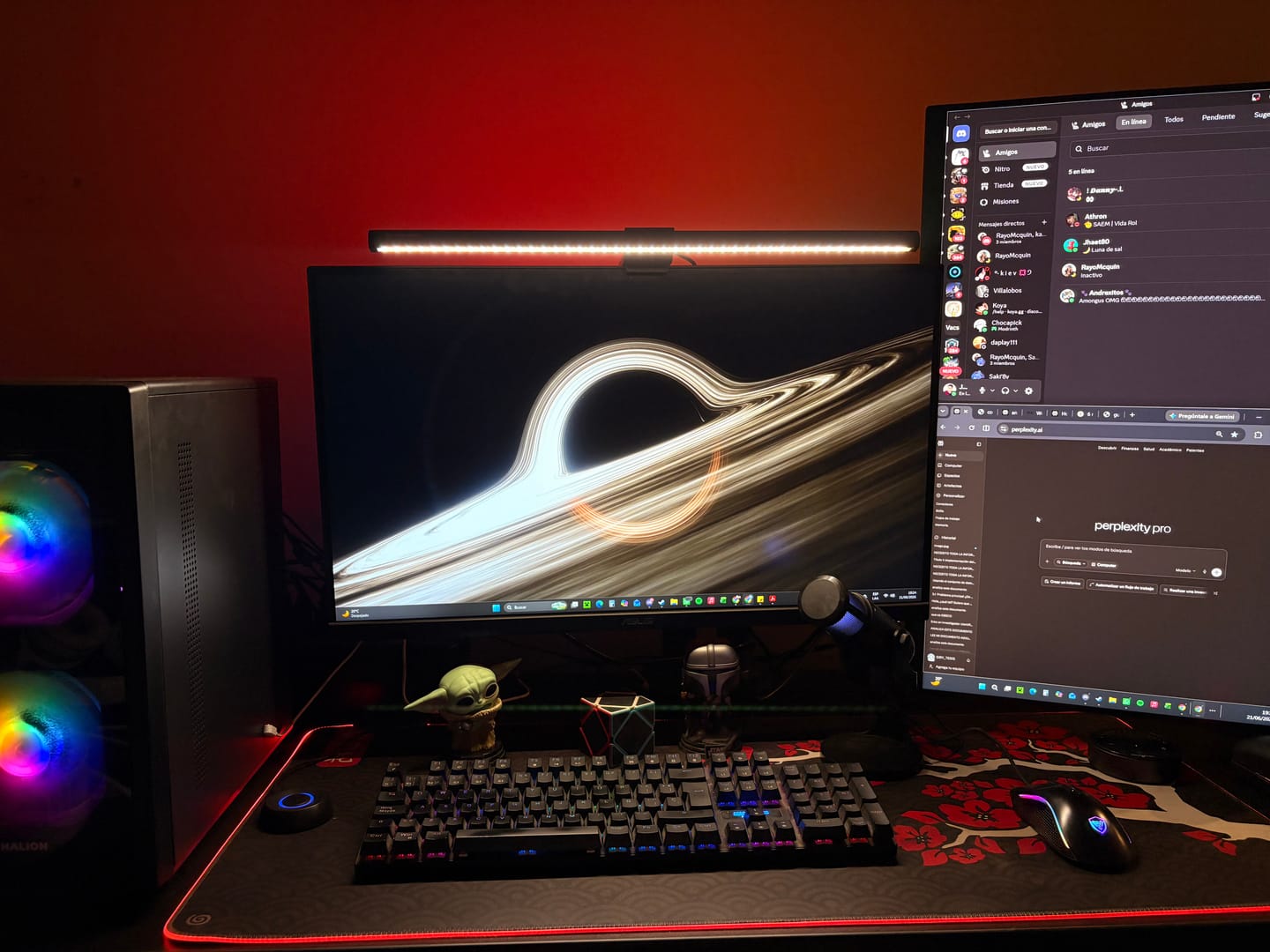 Customer photo review of Barra de Luz para Monitor + RGB Trasero