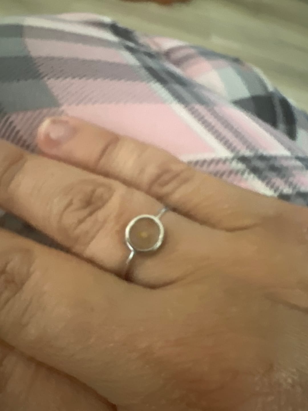 Customer photo review of Thin Bezel Mustard Seed - Ring