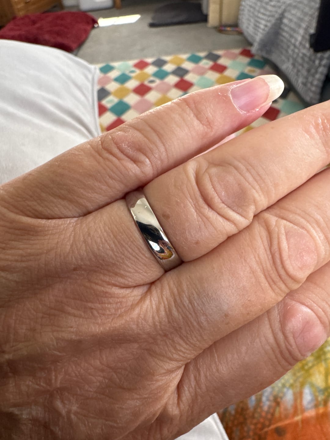 Customer photo review of Twisted Unisize Ring