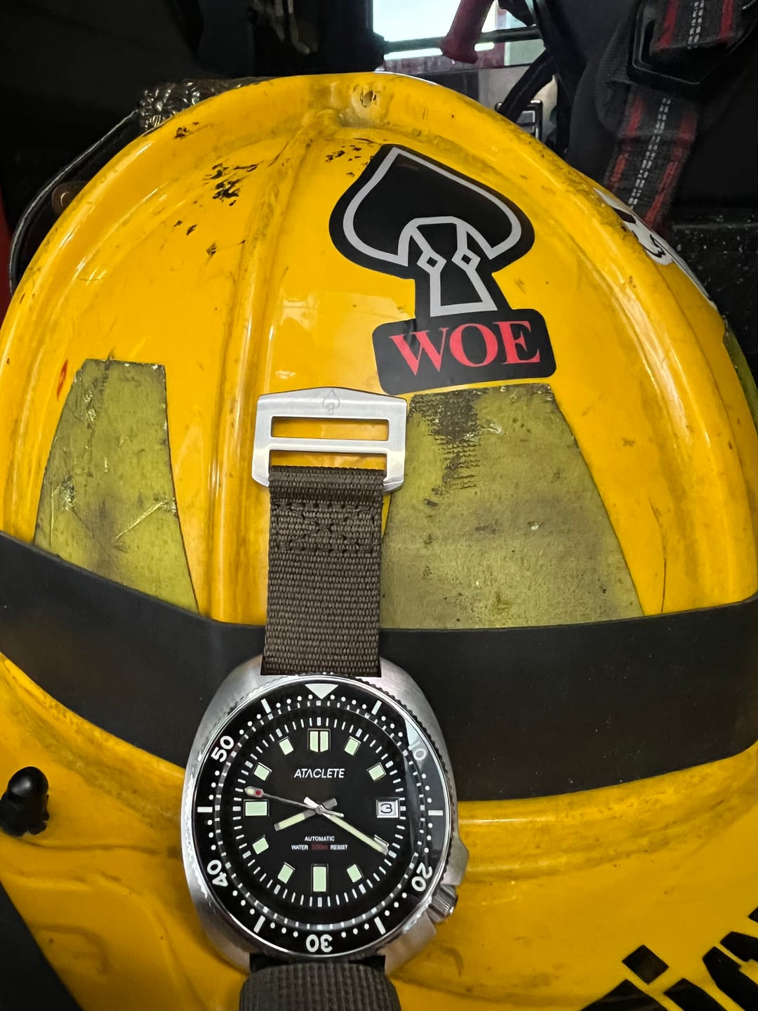 Customer photo review of Glomar Explorer - Hook And Loop Watch Strap