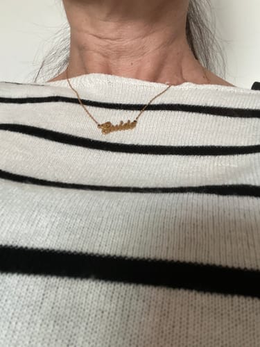 Customer photo review of Collar Nombre - Personalizado