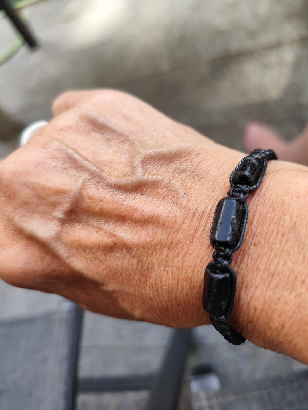 Customer photo review of Turmalin Armband - Unbearbeitet