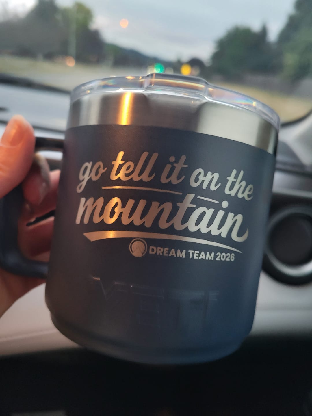 Customer photo review of Rambler® Handle Mug 2.0 with DuraSip™ Ceramic Liner | 14 oz