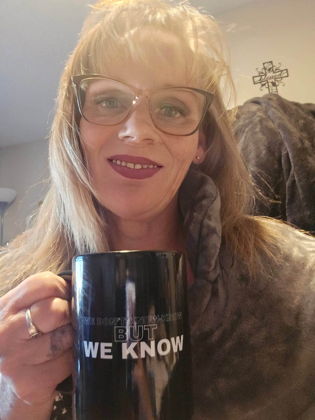 Customer photo review of We Know Mug