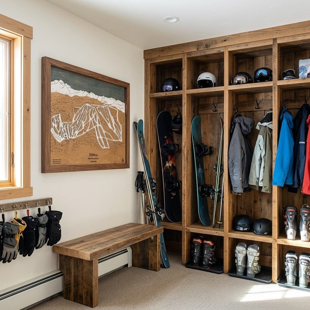 Customer photo review of Eldora Mountain, Colorado Ski Map Art