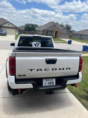 Customer photo review of Custom Japanese License Plate - Vanity & Magnetic Cover