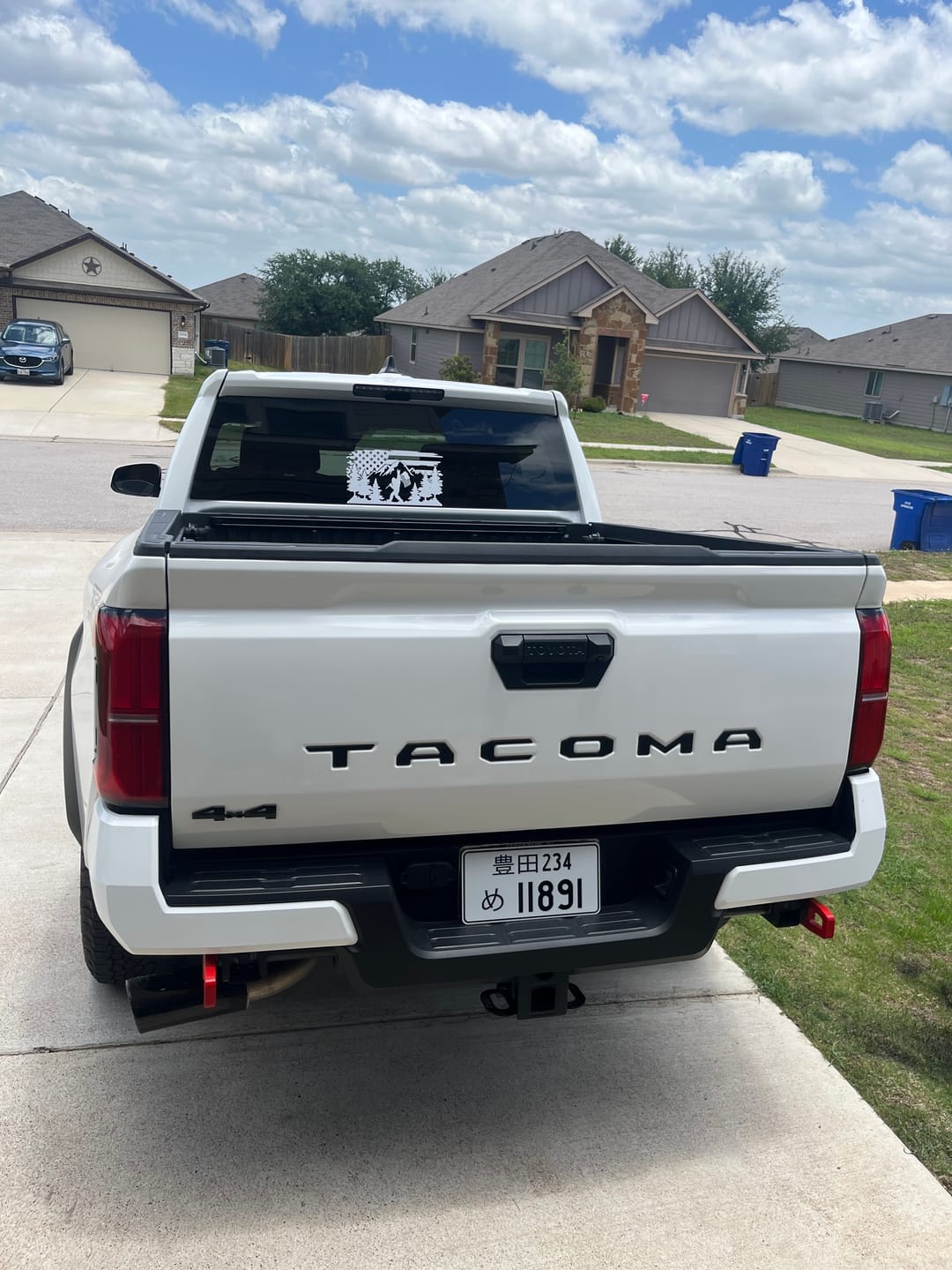 Customer photo review of Custom Japanese License Plate - Vanity & Magnetic Cover