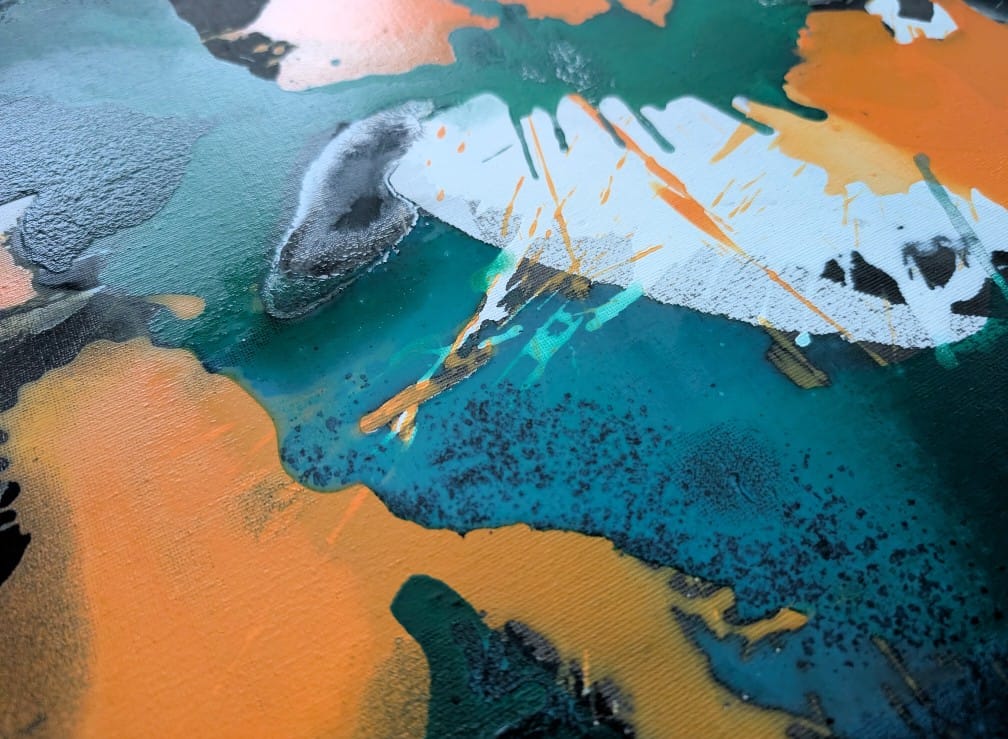 Customer photo review of Acrylfarbe - Smaragdblau