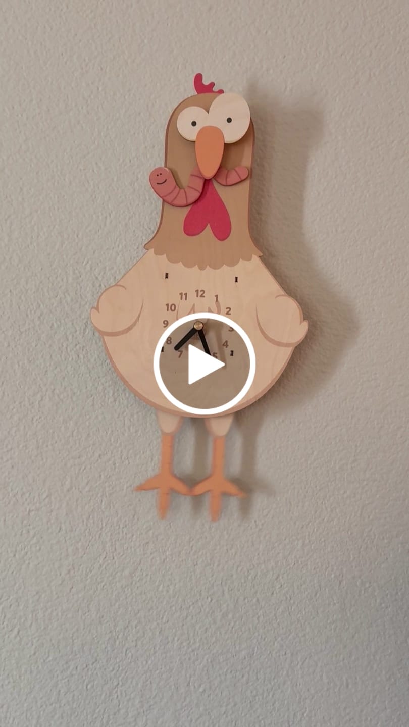 Customer video review of Betty the Chicken Pendulum Clock