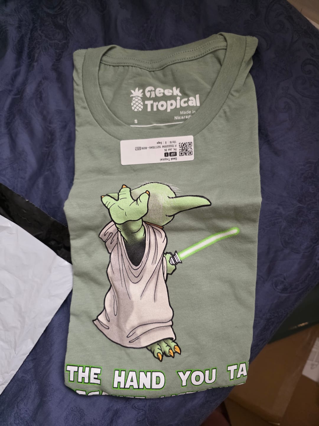 Customer photo review of To Hand You Talk Not Listening T-Shirt