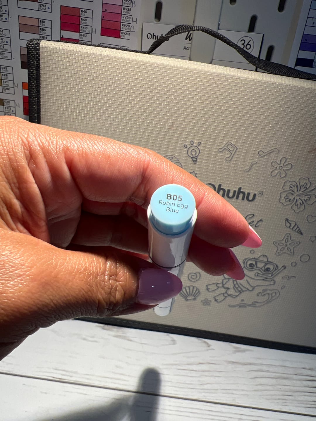 Customer photo review of Ohuhu Honolulu BG68 / BG05 Individual Marker, Brush & Chisel