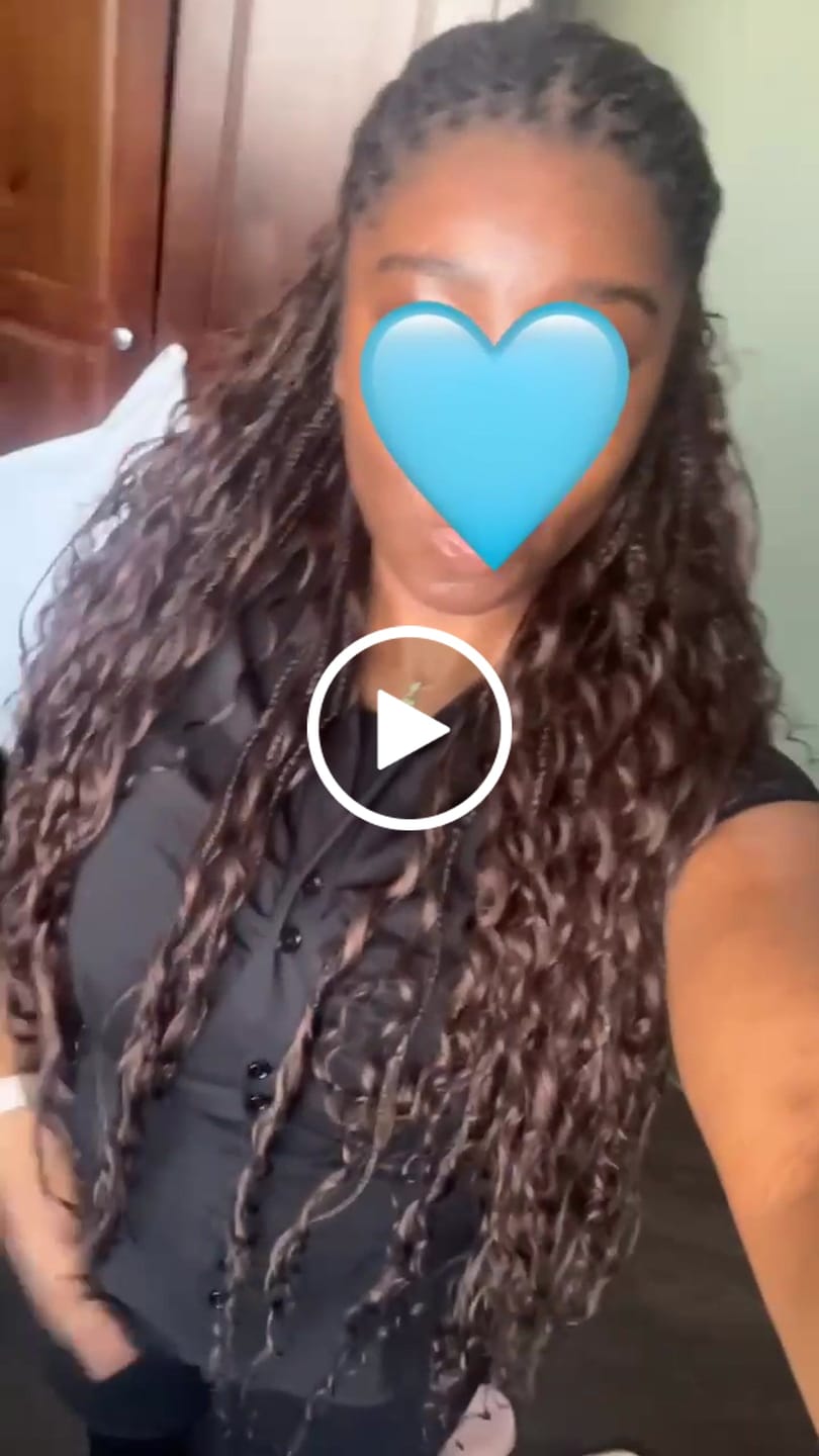 Customer video review of #4 Medium Brown Deep Wave Bulk Hair Extensions for Braiding