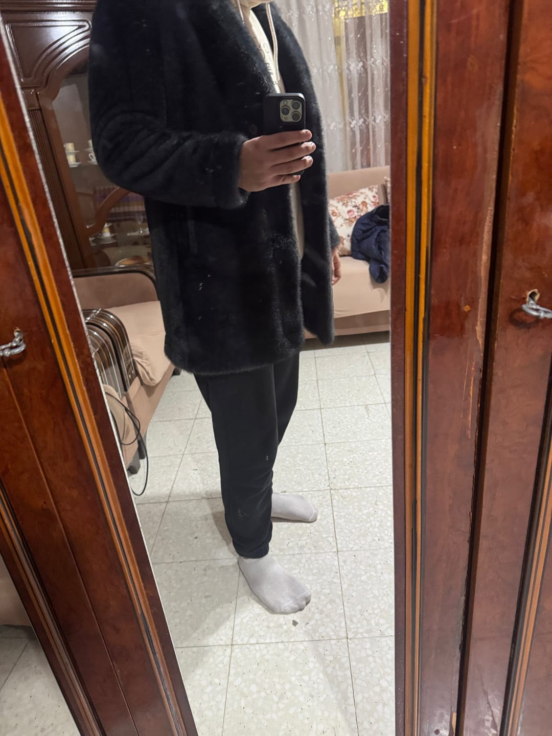 Customer photo review of BILSON™ Çift Taraflı Vizon Kaban