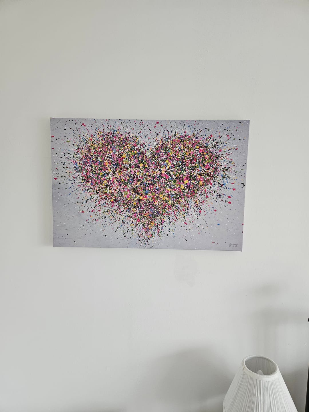 Customer photo review of A Happy Heart Canvas Print