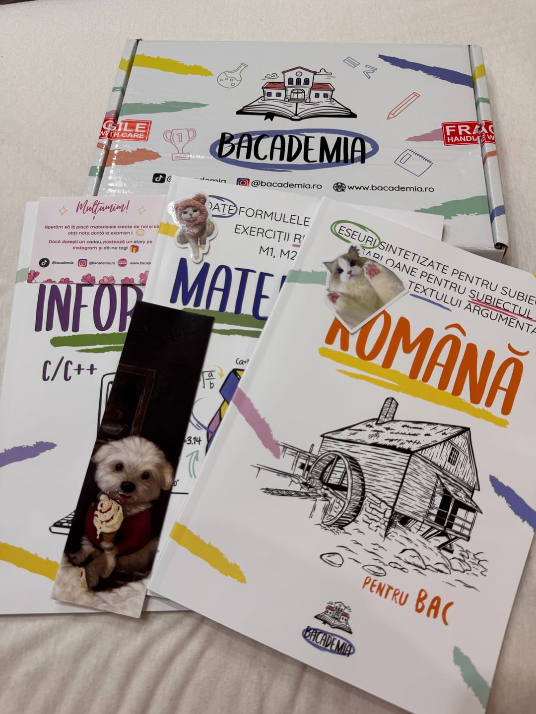 Customer photo review of Pachet Bacalaureat (Română + Matematică + Informatică) Bacademia