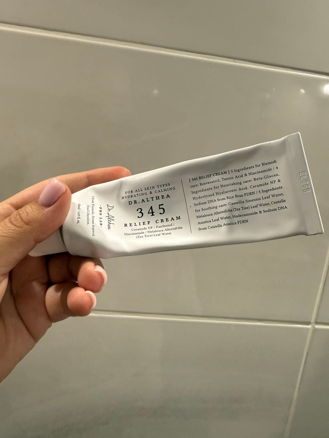 Customer photo review of Nomierinošs krēms ar resveratrolu Dr. Althea 345 Relief Cream
