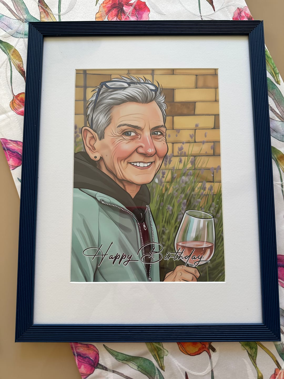 Customer photo review of ColorSketch Poster Dein Foto als handgezeichnete Karikatur