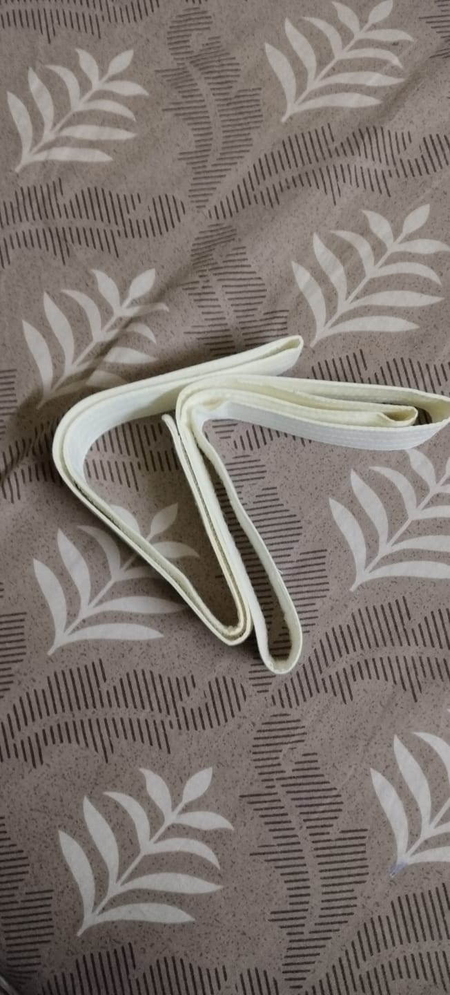 Customer photo review of Dhoti Belt - Cream For Mens | Uathayam