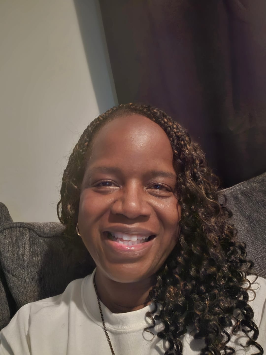 Customer photo review of Zury Sis Loop Crochet Braid 100 Strands One Pack - V11 BOHO CURLY 12/13/14"3X