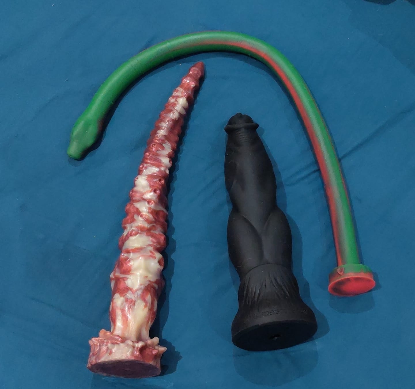 Customer photo review of Colon Snake, gode long en silicone premium