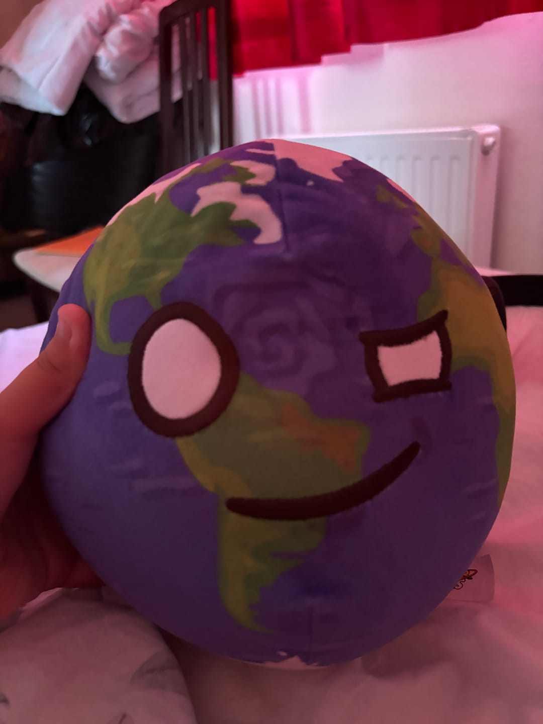 Customer photo review of The SolarBalls Earth Plush