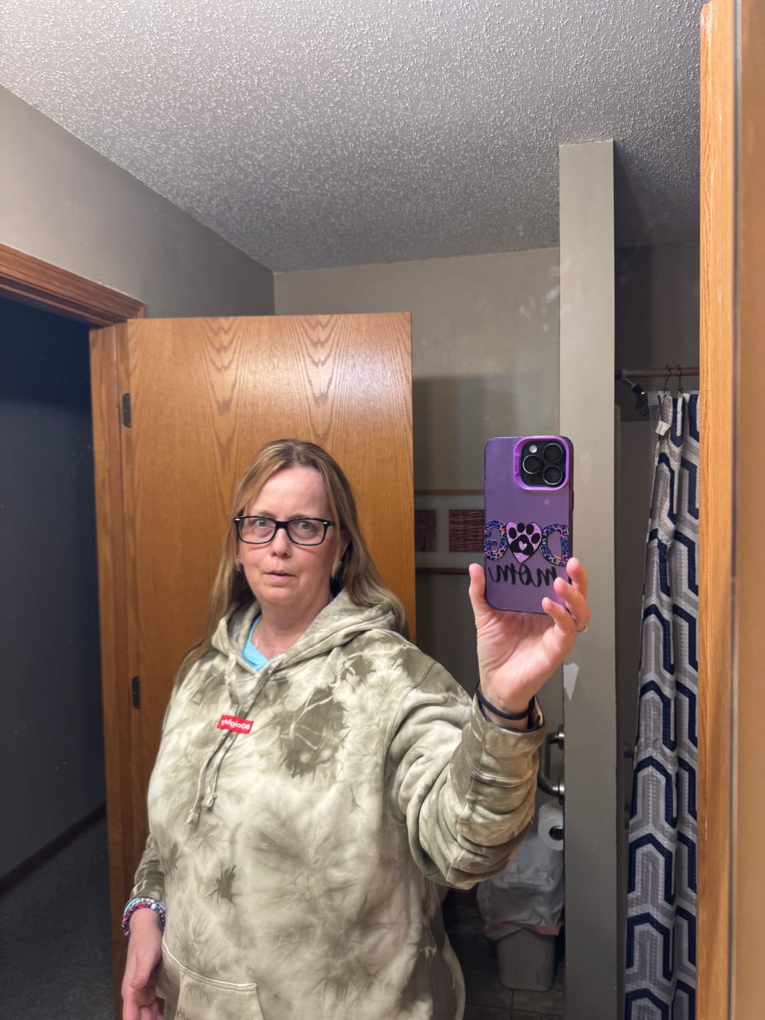 Customer photo review of 80Eighty® Tie Dye Olive Hoodie