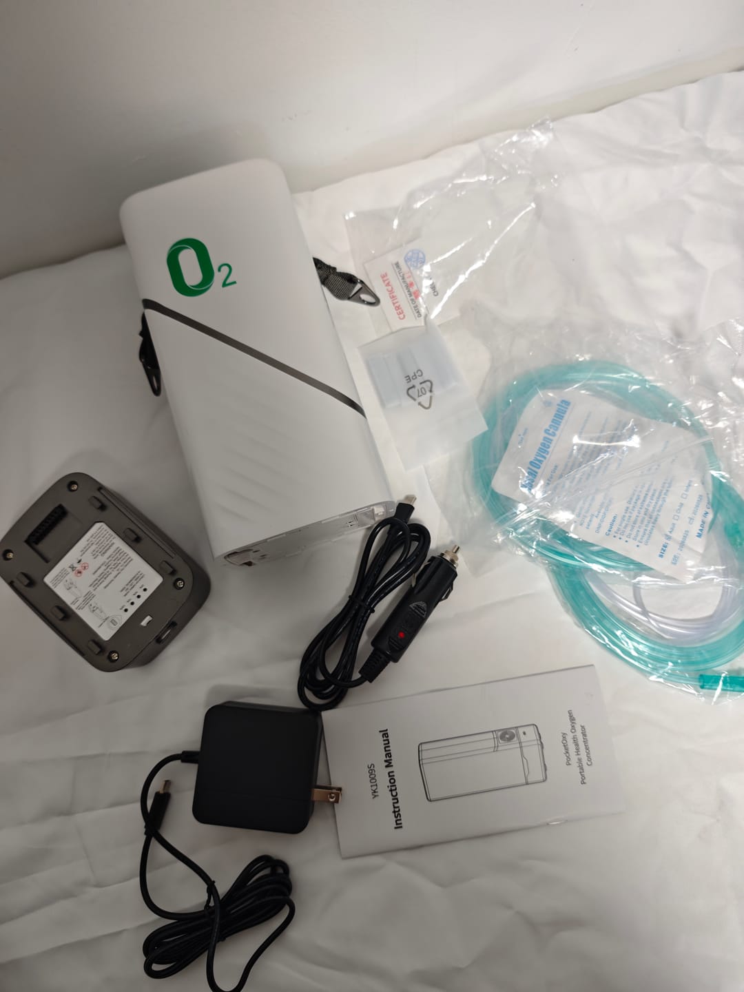 Customer photo review of Portable 1-5L Adjustable Pulse Flow 6 Hours Battery Oxygen Concentrator - 1009S