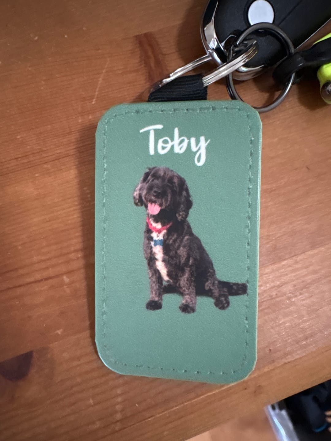 Customer photo review of Pet portrait - Personalised Keychain