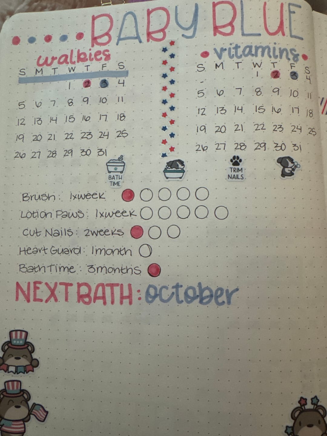 Customer photo review of Trim Nails Planner Stickers