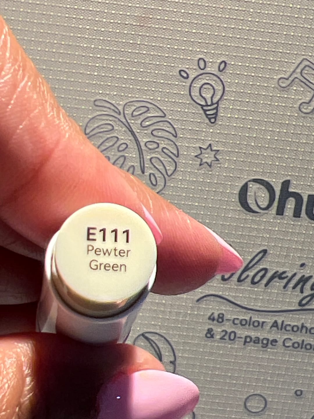 Customer photo review of Ohuhu Honolulu B E111 (Replace YG100) Individual Marker, Brush & Fine