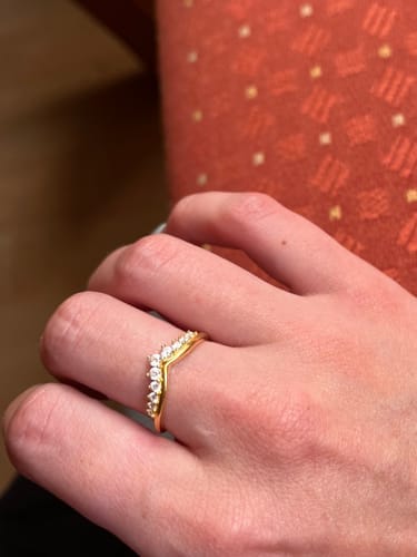 Customer photo review of Anillo Corona Circonitas