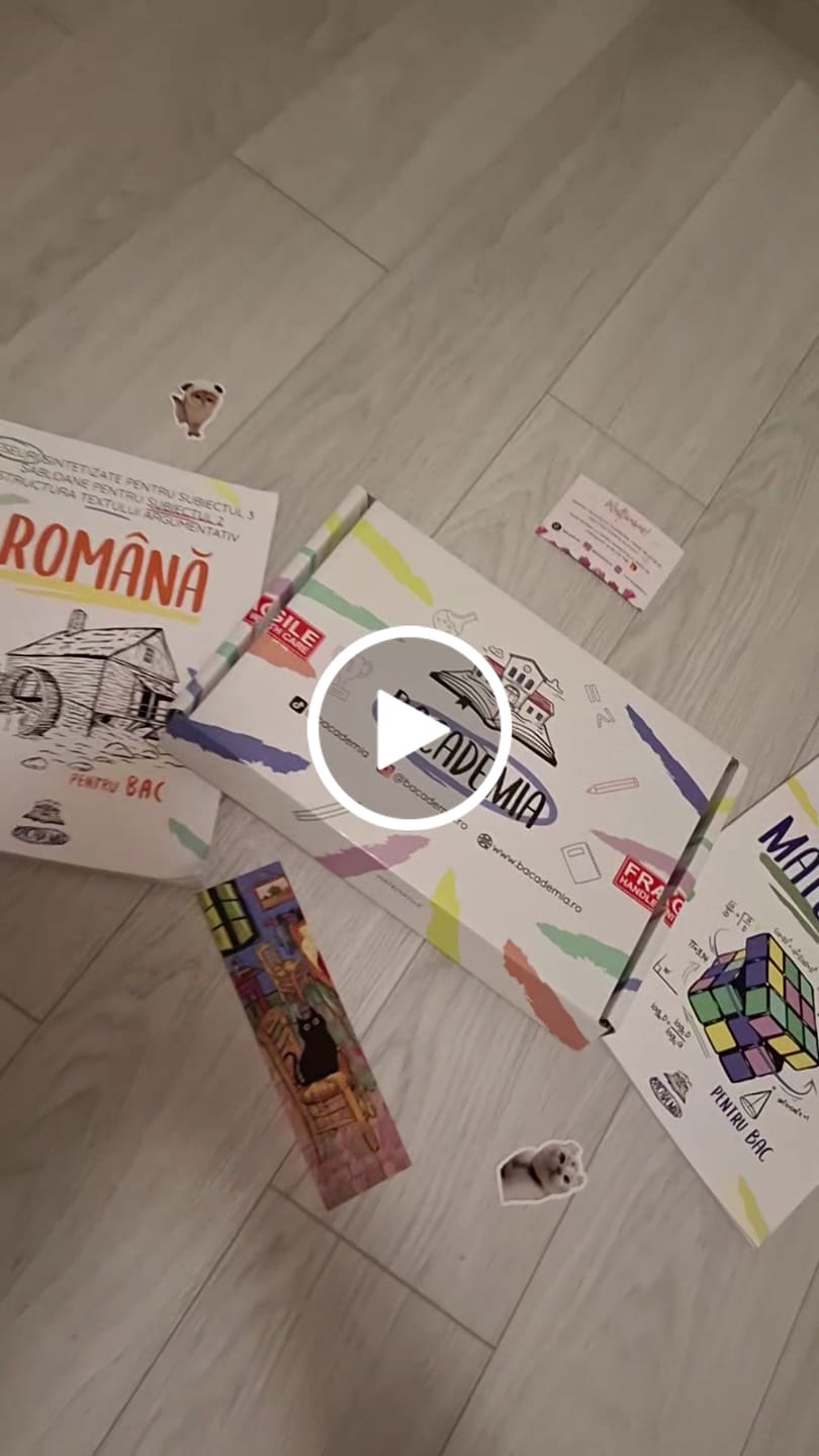 Customer video review of Carte Matematică Bacalaureat (M1, M2, M3, M4) Bacademia