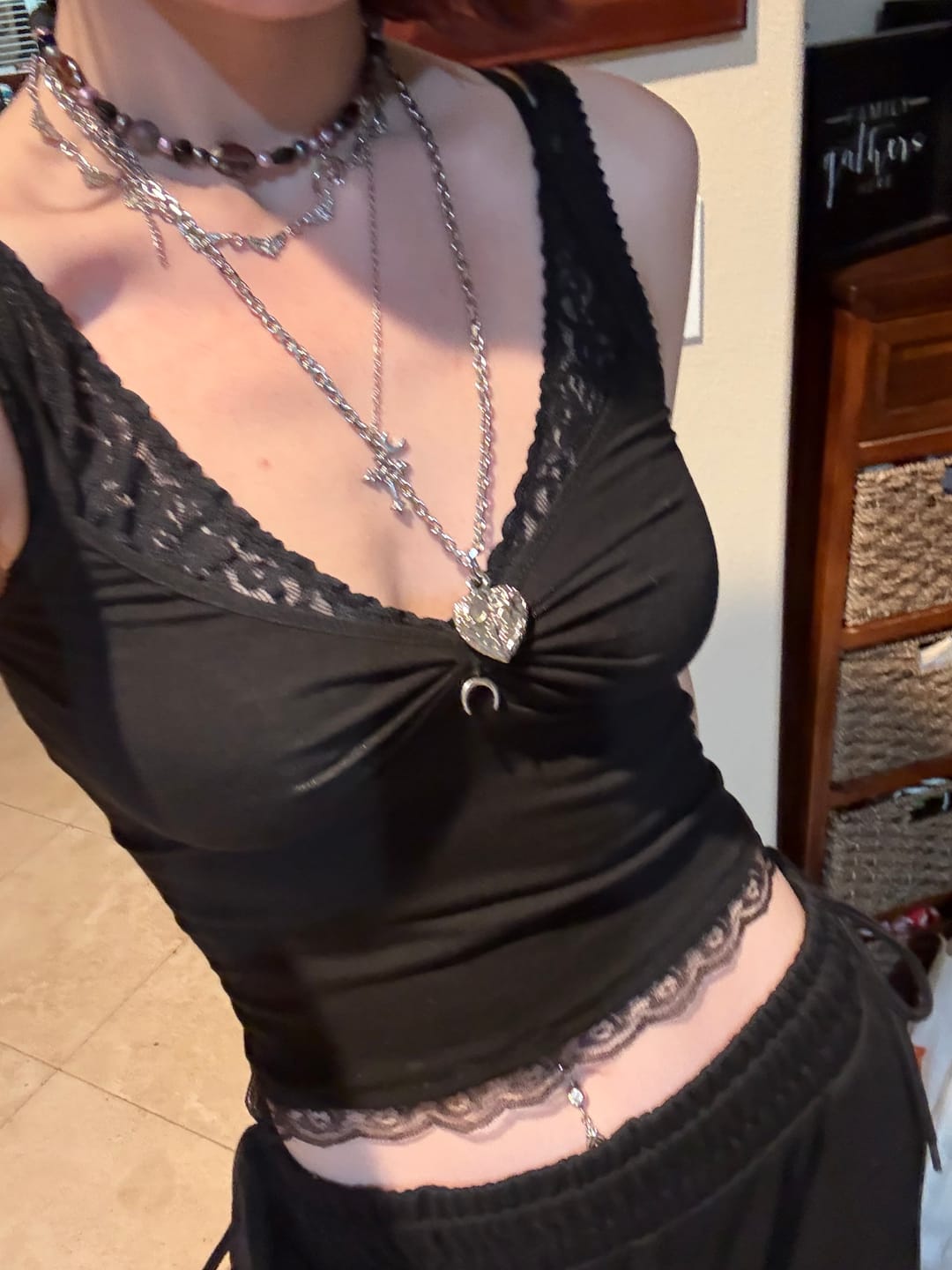 Customer photo review of COSMIC HEART PENDANT