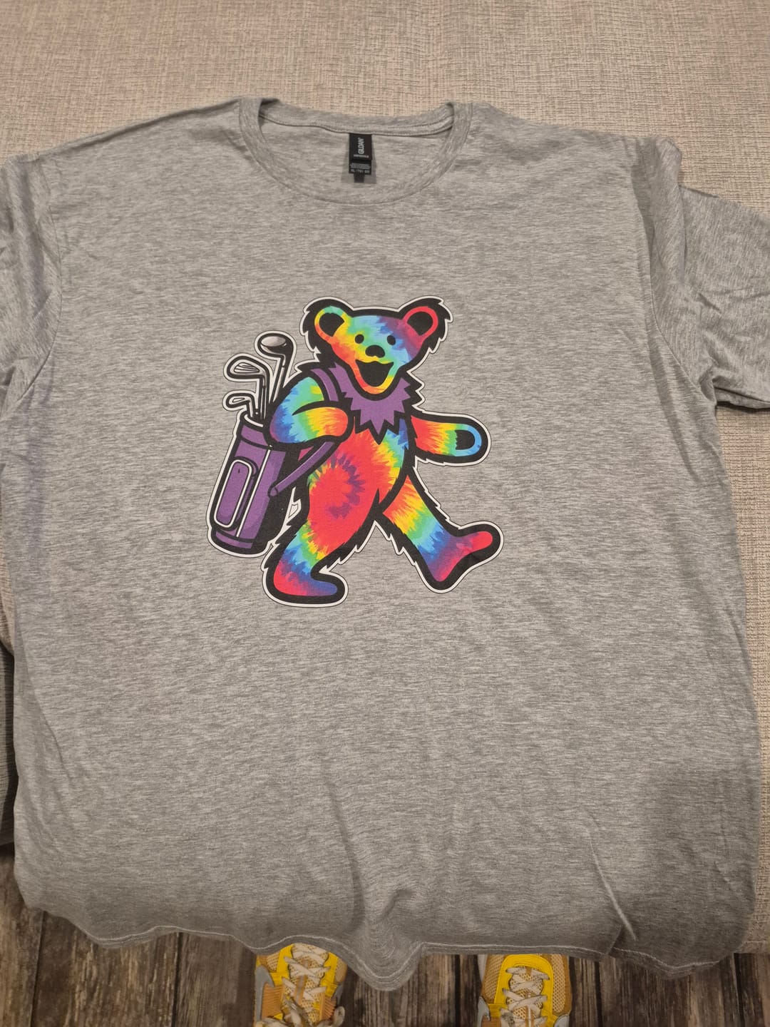 Customer photo review of Golfing Bear Tee