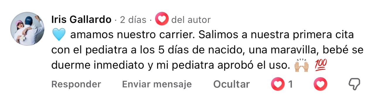 Customer photo review of Baby Carrier