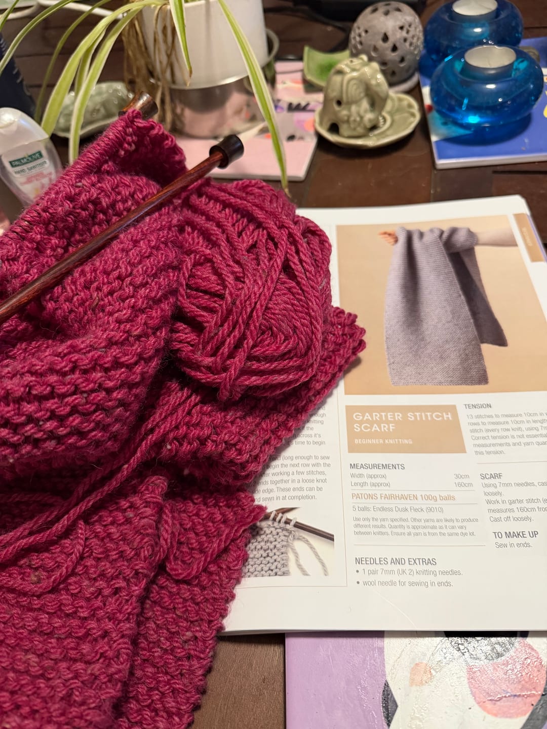 Customer photo review of Learn to Knit - 1249 NEW EDITION