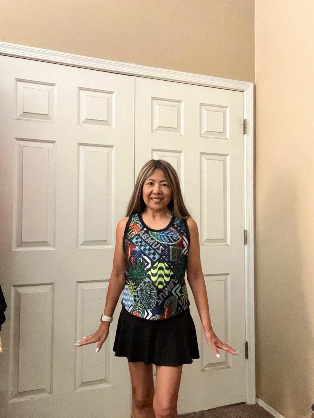 Customer photo review of Latin Movement Mesh Tank