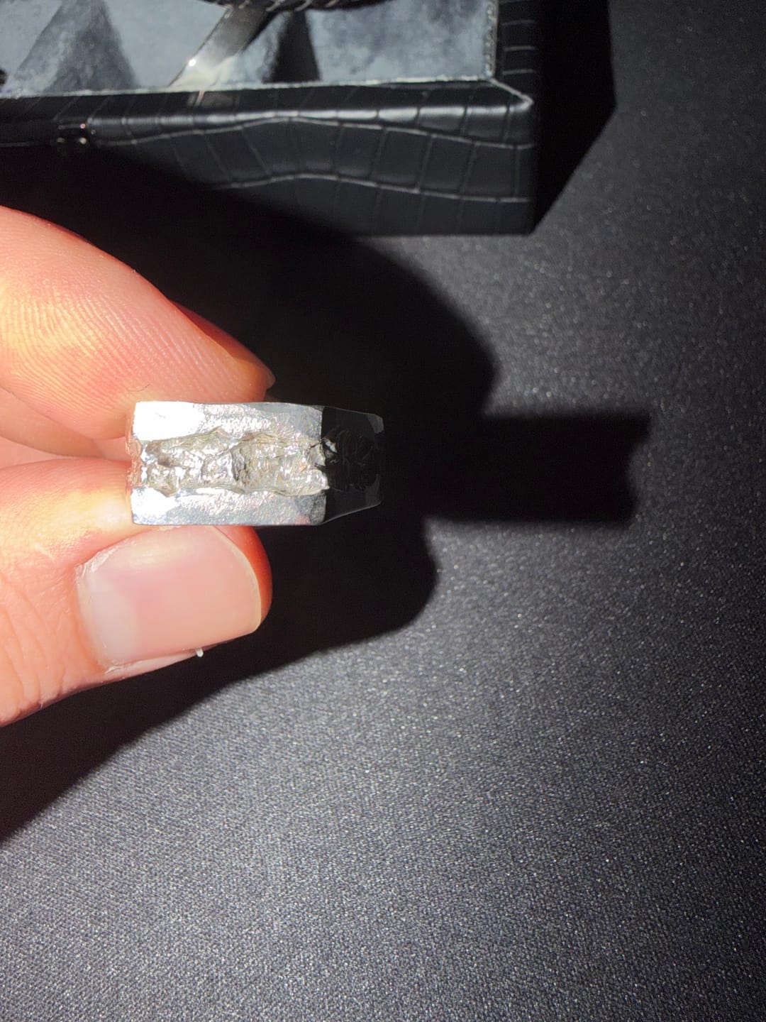 Customer photo review of Sapphire Signet Ring - EXPLORER