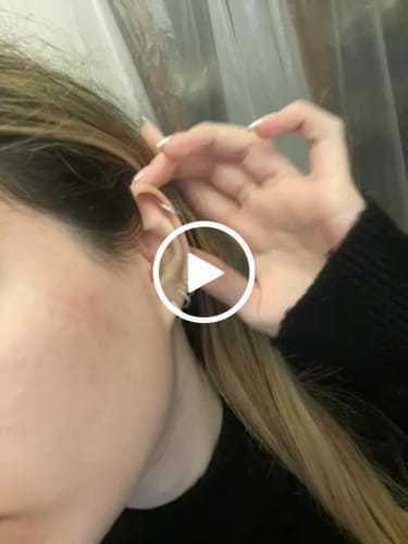 Customer photo review of Pendientes Triple Aros
